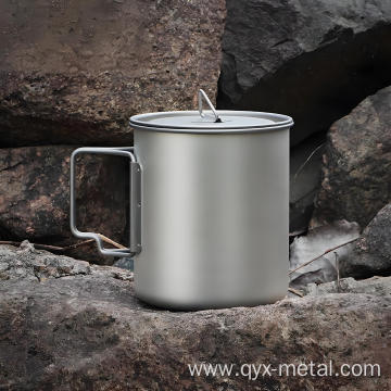 Pure Titanium Outdoor Camping Portable Foldable Travel Mug